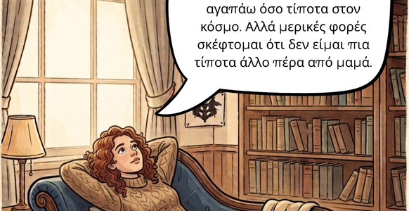 #7 Μερικές φορές σκέφτομαι ότι δεν είμαι πια τίποτα άλλο πέρα από μαμά